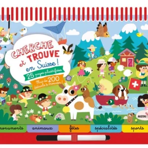Cherche et Trouve en Suisse. Avec stylo effaçable