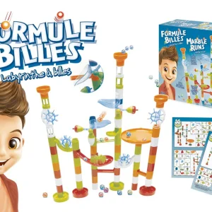 Toboggan-labyrinthe à billes, circuit à construire - Dès 5 ans - Kugelbahn-Labyrinth zum Zusammenbauen - ab 5 Jahren