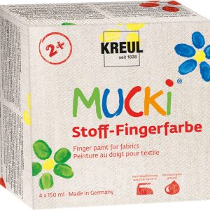 Gouache à doigts sur textile Mucki® Coffret - Dès 3 ans