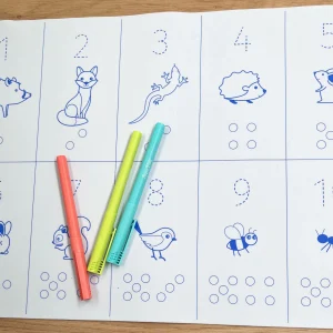 Coloriage en silicone - découvre les chiffres - Dès 4 ans