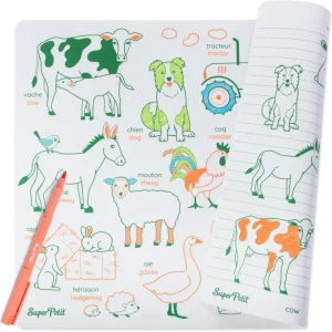 Coloriage en silicone- Les animaux de la ferme - Dès 3 ans