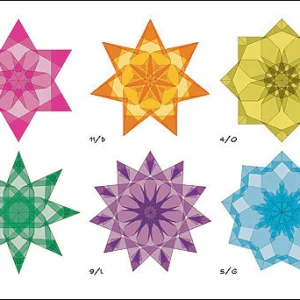 Etoiles Stars. Sterne. Des pliages de rêve