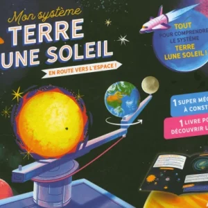 Coffret: Système Terre, lune et soleil à construire en 3D