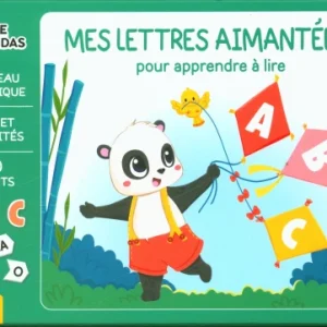 Coffret lettres aimantées + tableau magnetique + livret d'activité