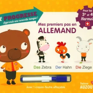 3ème et 4ème Harmos - Livre-ardoise: mes premiers pas en allemand
