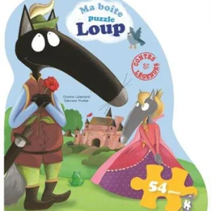 Boite Puzzle Loup N2- Contes et légendes - 54 pièces