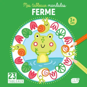 Mandalas pour enfant à colorier: 4 ans et +: la ferme