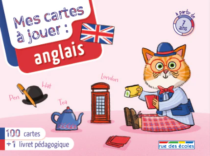 Anglais - Mes cartes à jouer - Jeu éducatif anglais