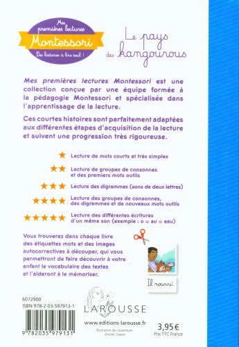 Au pays des kangourous - Mes premières lectures Montessori - Lettres en lié (cursive) - N4 – Image 2