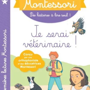 Je serai Vétérinaire - Mes premières lectures Montessori - Lettres en lié (cursive) - N3
