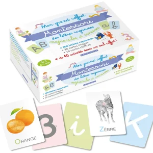 Mon grand coffret Montessori lettres rugueuses - Dès 3 ans