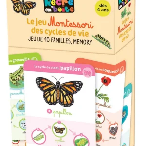 Le jeu Montessori des cycles de vie : jeu de 10 familles et mémory