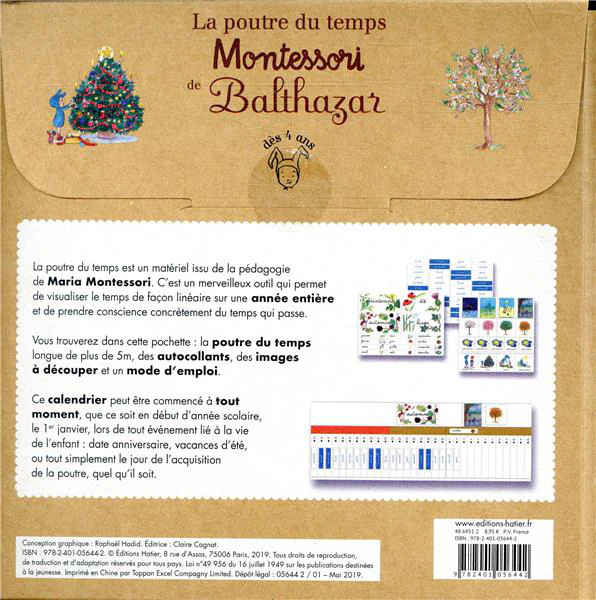 La poutre du temps Montessori de Balthazar – Image 3