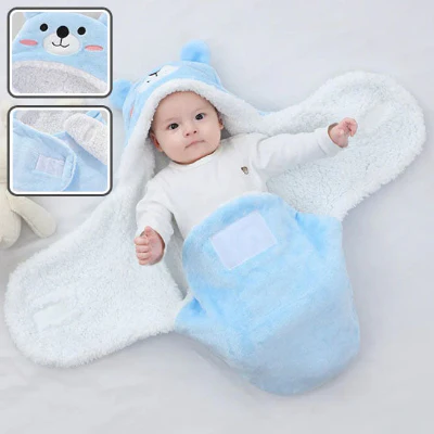 Nid d'Ange - PerfectBabyBlanket™ - Ourson Bleu