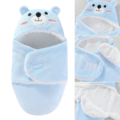 Nid d'Ange - PerfectBabyBlanket™ - Ourson Bleu – Image 2