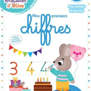 Cahier de jeux - Je découvre les chiffres - Cahier effaçable - 4 ans