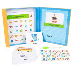 Livre éducatif magnétique, lettres géantes magnétiques de l’alphabet