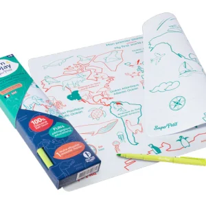 Coloriage en silicone- Planisphère à remplir - Dès 6 ans