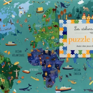 Puzzle Monde - Dès 6 ans - 200 pièces