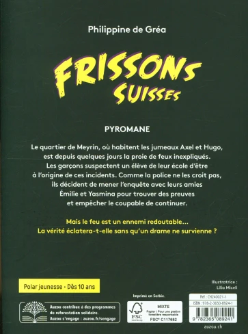 Pyromane - Polar pour ados - Frissons Suisses - Dès 10 ans – Image 2