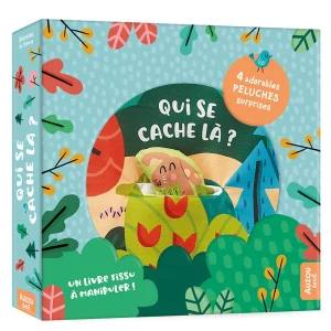 Qui se cache là ? Livre tissu à fouiller