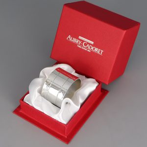 Rond de serviette argent Art-Déco 1925