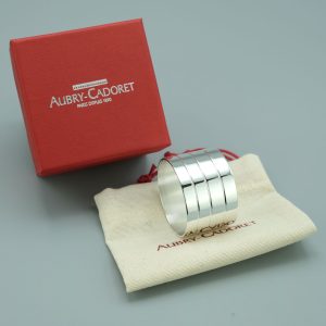 Rond de serviette argent massif Biarritz