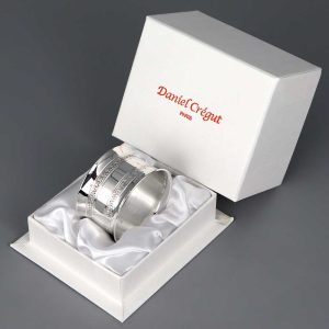 Rond de serviette argent Empire 2 Rangs