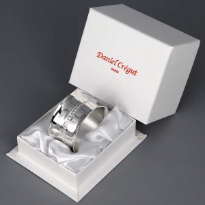 Rond de serviette argent Perles