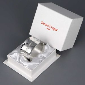 Rond de serviette argent Perles Tressées