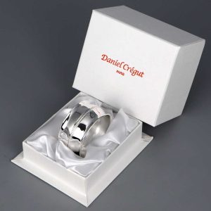 Rond de serviette argent Élodie (Perles)