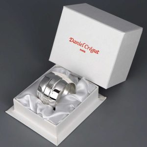 Rond de serviette argent Tonneau Filets Multiples