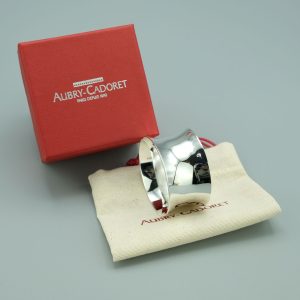 Rond de serviette argent massif Évasé Uni