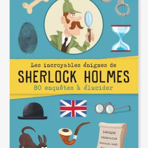 Cahier de jeux : Sherlock Holmes, Les incroyables énigmes : 80 enquêtes à élucider