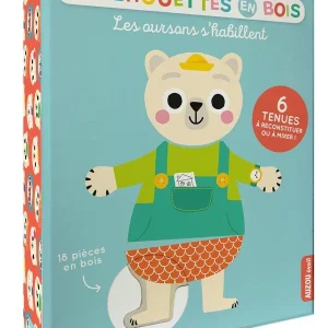 Mes silhouettes en bois - les oursons s'habillent