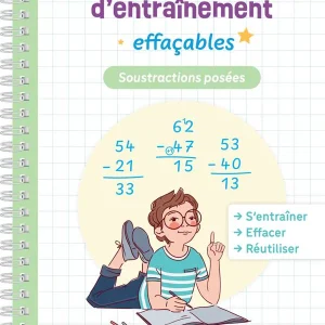 Cahier de calcul mental - soustractions posées - Dès 7 ans - (3 - 6e harmos)