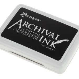 Coussin encreur noir pour tampons - 75 x 45 mm