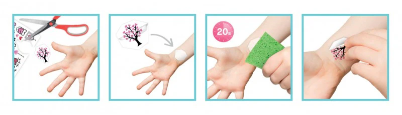 75 Tattoos lavables colorés - dès 6 ans – Image 3