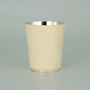 Timbale en argent Blanc Ivoire