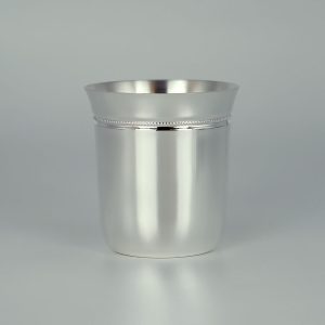 Timbale argent massif Perles