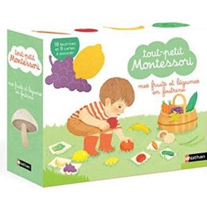 Tout-petit Montessori : mes fruits et légumes en feutrine: coffret dès 15 mois