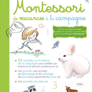 Mon cahier pour les vacances Montessori : à la campagne